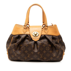 ルイ ヴィトン モノグラム ボエシPM ハンドバッグ M45715 ブラウン PVC レザー レディース LOUIS VUITTON 【中古】