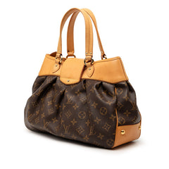 ルイ ヴィトン モノグラム ボエシPM ハンドバッグ M45715 ブラウン PVC レザー レディース LOUIS VUITTON 【中古】