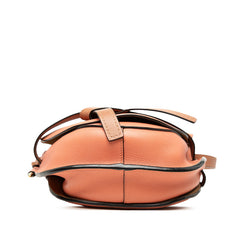 ロエベ アナグラム ゲート 斜め掛け ショルダーバッグ ピンク系 レザー レディース LOEWE 【中古】