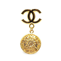 シャネル ヴィンテージ ココマーク ブローチ ゴールド メッキ レディース CHANEL 【中古】