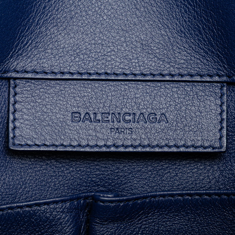 バレンシアガ ペーパー トートバッグ 357330 ブルー レザー レディース BALENCIAGA 【中古】