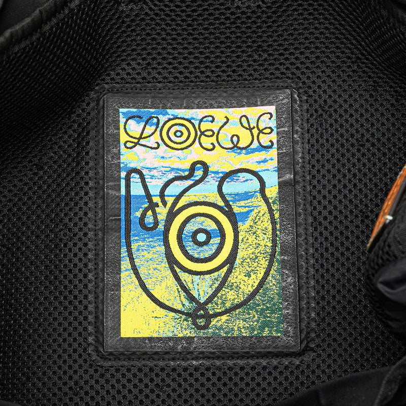 ロエベ トートバッグ ブラック ナイロン レザー レディース LOEWE 【中古】