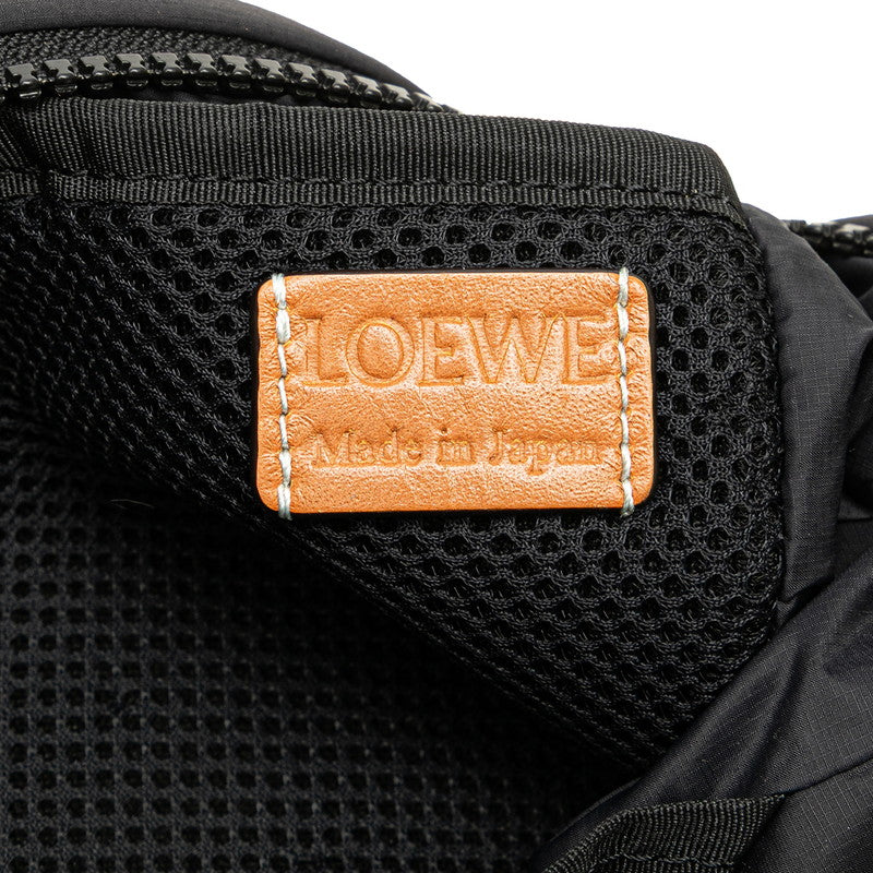 ロエベ トートバッグ ブラック ナイロン レザー レディース LOEWE 【中古】
