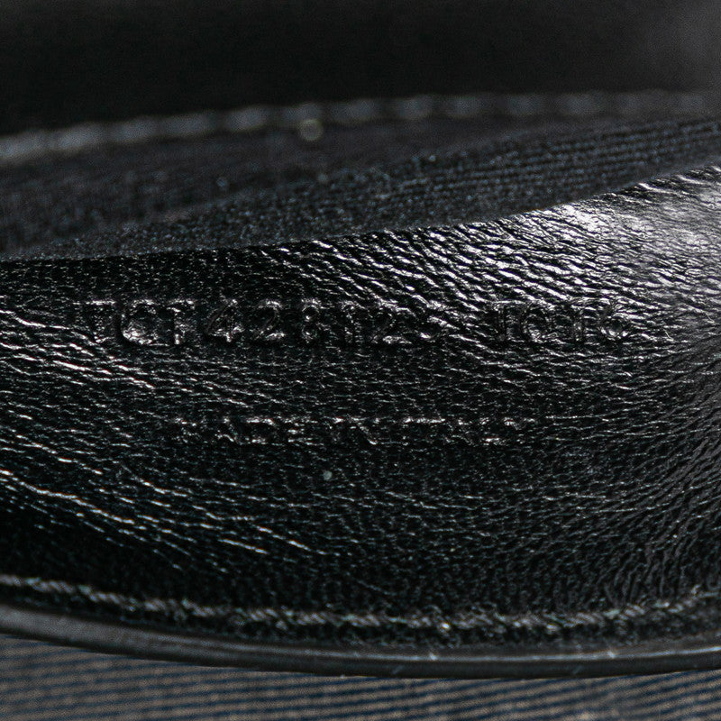 サンローラン サッチェル スモール YSLロゴ チェーンショルダーバッグ ハンドバッグ ブラック レザー レディース SAINT LAURENT 【中古】
