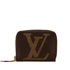 ルイ ヴィトン モノグラム ジャイアント ジッピー コインパース コインケース M69354 ブラウン PVC レザー レディース LOUIS VUITTON 【中古】