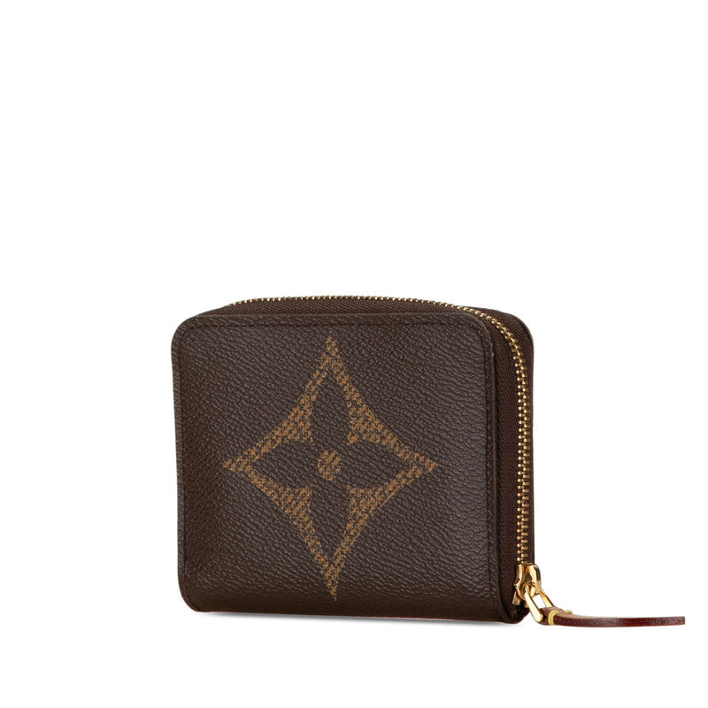 ルイ ヴィトン モノグラム ジャイアント ジッピー コインパース コインケース M69354 ブラウン PVC レザー レディース LOUIS VUITTON 【中古】