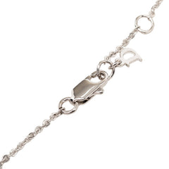 ディオール ボタンモチーフ チェーン ペンダント ネックレス シルバー メタル レディース Dior 【中古】