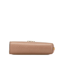 グッチ GGマーモント L字ファスナー 二つ折り財布 658609 ベージュ PVC レザー レディース GUCCI 【中古】
