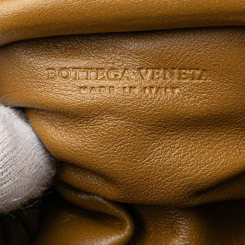 ボッテガヴェネタ ザ ポーチ ショルダーバッグ ブラウン レザー レディース BOTTEGAVENETA 【中古】