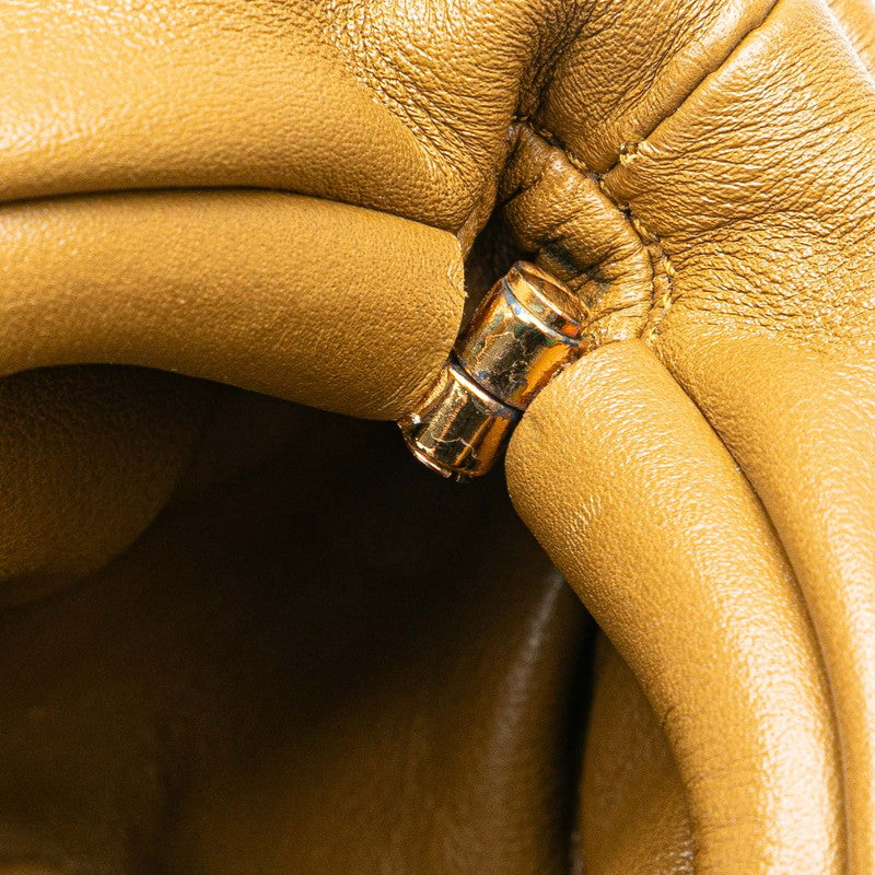 ボッテガヴェネタ ザ ポーチ ショルダーバッグ ブラウン レザー レディース BOTTEGAVENETA 【中古】