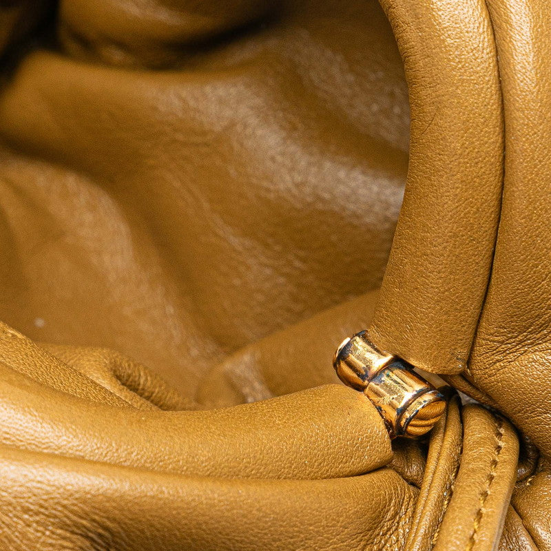 ボッテガヴェネタ ザ ポーチ ショルダーバッグ ブラウン レザー レディース BOTTEGAVENETA 【中古】