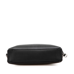 ロエベ アナグラムロゴ ショルダーバッグ ブラック レザー メンズ LOEWE 【中古】