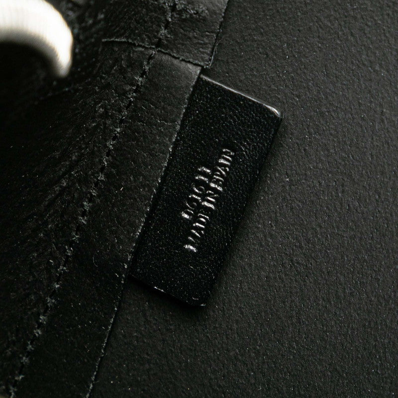 ロエベ アナグラムロゴ ショルダーバッグ ブラック レザー メンズ LOEWE 【中古】