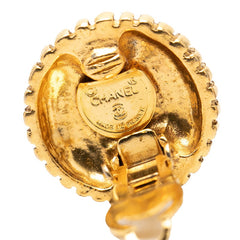 シャネル ココマーク ラウンド イヤリング ゴールド メッキ レディース CHANEL 【中古】