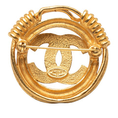 シャネル ヴィンテージ ココマーク ブローチ ゴールド メッキ レディース CHANEL 【中古】