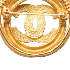 シャネル ヴィンテージ ココマーク ブローチ ゴールド メッキ レディース CHANEL 【中古】