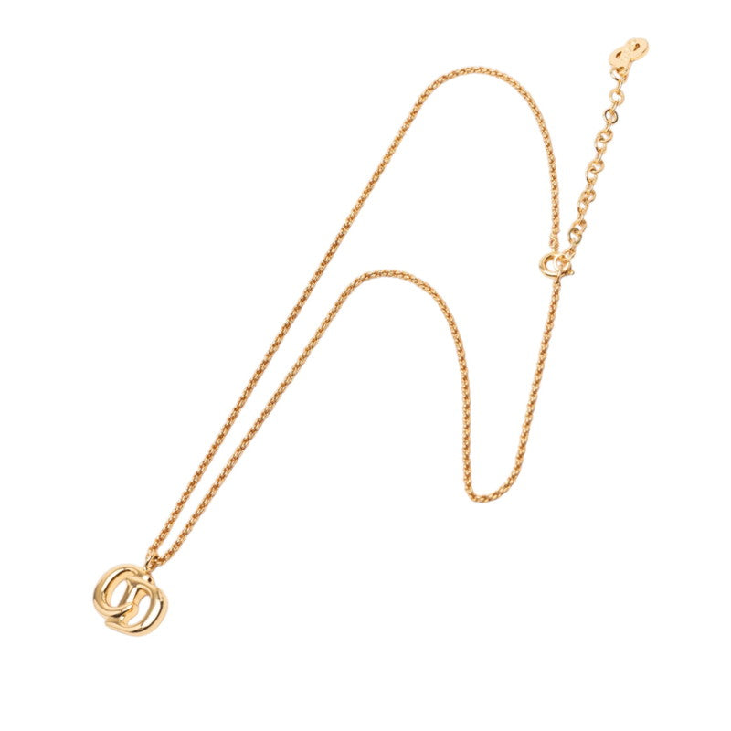 ディオール CDロゴ ネックレス ゴールド メッキ レディース Dior 【中古】