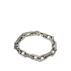 ルイ ヴィトン コリエ チェーン モノグラム ブレスレット サイズL M64224 シルバー メタル メンズ LOUIS VUITTON 中古
