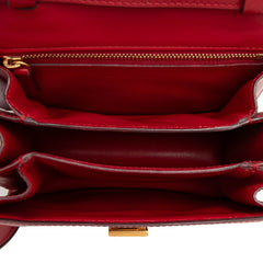 セリーヌ クラシックボックス 斜めかけ ショルダーバッグ レッド レザー レディース CELINE 【中古】