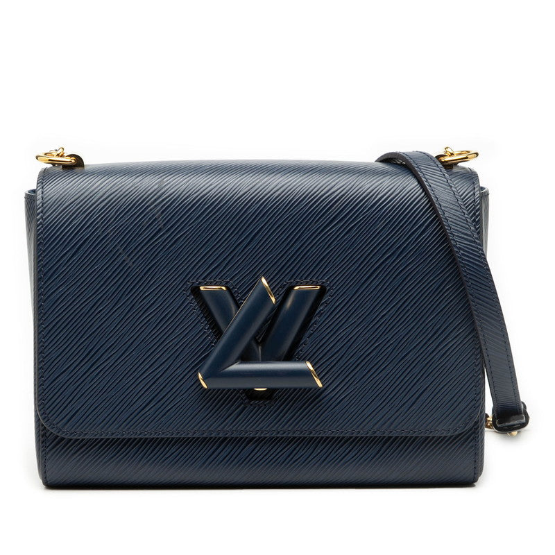 ルイ ヴィトン エピ ツイストMM 斜め掛け チェーン ショルダーバッグ M53090 ネイビー レザー レディース LOUIS VUITTON 【中古】