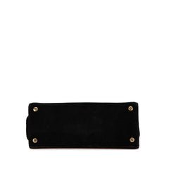 サルヴァトーレフェラガモ ヴァラリボン ハンドバッグ ショルダーバッグ 2WAY BA21 4178 ブラック スウェード レディース Salvatore Ferragamo 【中古】