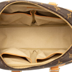 ルイ ヴィトン モノグラム トゥルーヴィル ハンドバッグ M42228 ブラウン PVC レザー レディース LOUIS VUITTON 【中古】