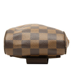 ルイ ヴィトン ダミエ ジェロニモス ボディバッグ ウエストバッグ N51994 ブラウン PVC レザー レディース LOUIS VUITTON 中古