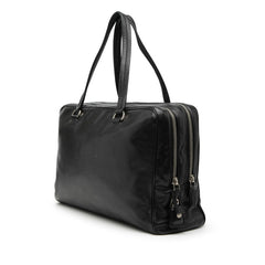 プラダ トートバッグ ビジネス ブラック ラムスキン メンズ PRADA 【中古】