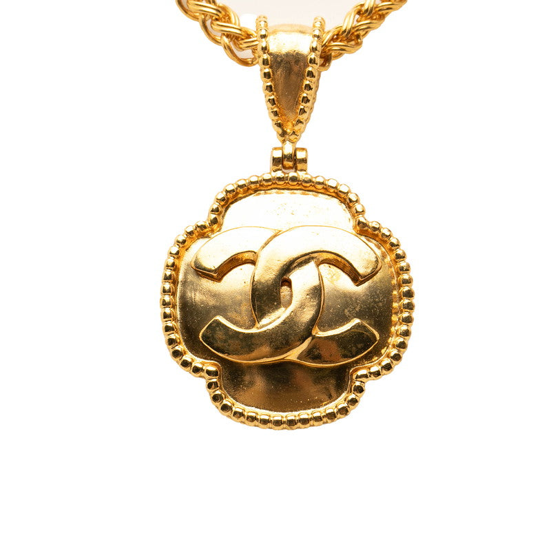 シャネル ココマーク ヴィンテージ ネックレス ゴールド メッキ レディース CHANEL 【中古】