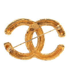 シャネル ココマーク ヴィンテージ 溶岩 ブローチ ゴールド メッキ レディース CHANEL 【中古】