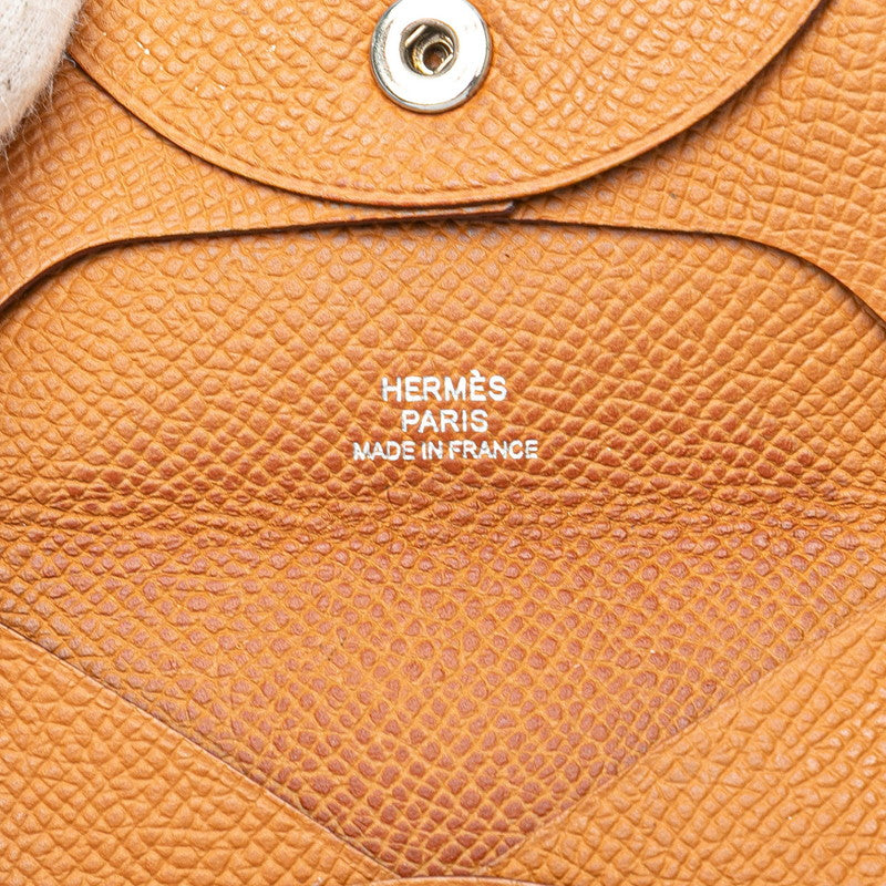エルメス バスティア コインケース ブラウン ヴォーエプソン レディース HERMES 【中古】