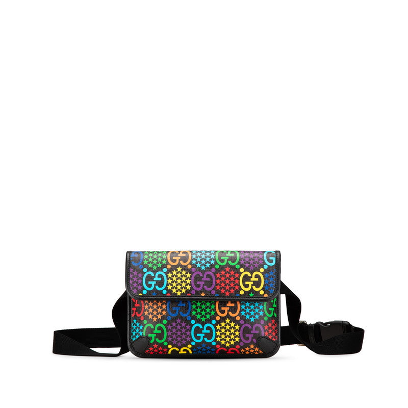 グッチ GGサイケデリック ボディバッグ ウエストバッグ 598113 マルチカラー レザー レディース GUCCI 【中古】