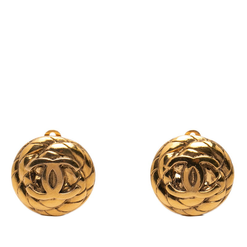 シャネル ココマーク ヴィンテージ イヤリング 96A ゴールド メッキ レディース CHANEL 【中古】