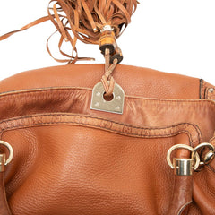 グッチ グッチシマ タッセル インディ ハンドバッグ ショルダーバッグ 2WAY 182888 ブラウン レザー レディース GUCCI 【中古】