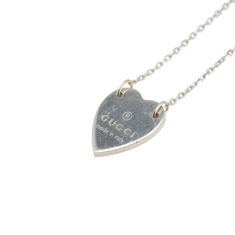 グッチ ハート ペンダントネックレス SV925 シルバー レディース GUCCI 【中古】