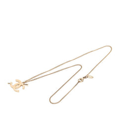 シャネル ココマーク 矢 モチーフ ネックレス ゴールド ベージュ メッキ レディース CHANEL 【中古】