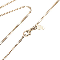 シャネル ココマーク 矢 モチーフ ネックレス ゴールド ベージュ メッキ レディース CHANEL 【中古】