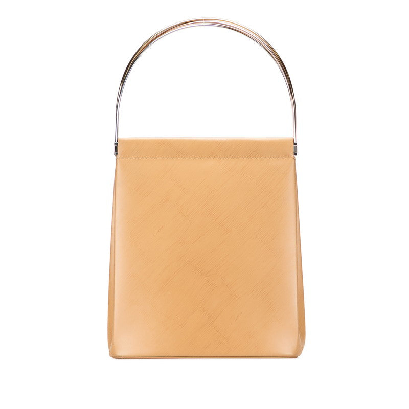 カルティエ トリニティ ハンドバッグ ベージュ レザー レディース CARTIER 【中古】