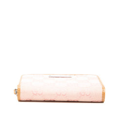 グッチ GGキャンバス コインケース カードケース 112665 ピンク ブラウン キャンバス レザー レディース GUCCI 【中古】