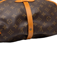 ルイ ヴィトン モノグラム ソミュール30 斜め掛け ショルダーバッグ M42256 ブラウン PVC レザー レディース LOUIS VUITTON 中古