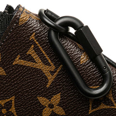 ルイ ヴィトン モノグラム ジップド ポーチ クラッチバッグ M67814 ブラウン PVC レザー レディース LOUIS VUITTON 【中古】