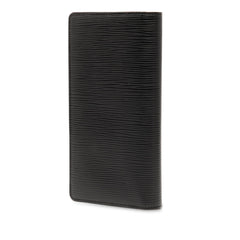 ルイ ヴィトン エピ ポルト フォイユ ブラザ 長財布 M66542 ノワール ブラック レザー メンズ LOUIS VUITTON 【中古】
