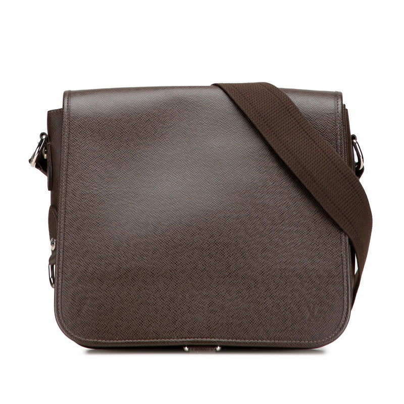 ルイ ヴィトン タイガ アンドレイ 斜め掛け ショルダーバッグ M32488 グリズリ ブラウン レザー レディース LOUIS VUITTON 【中古】