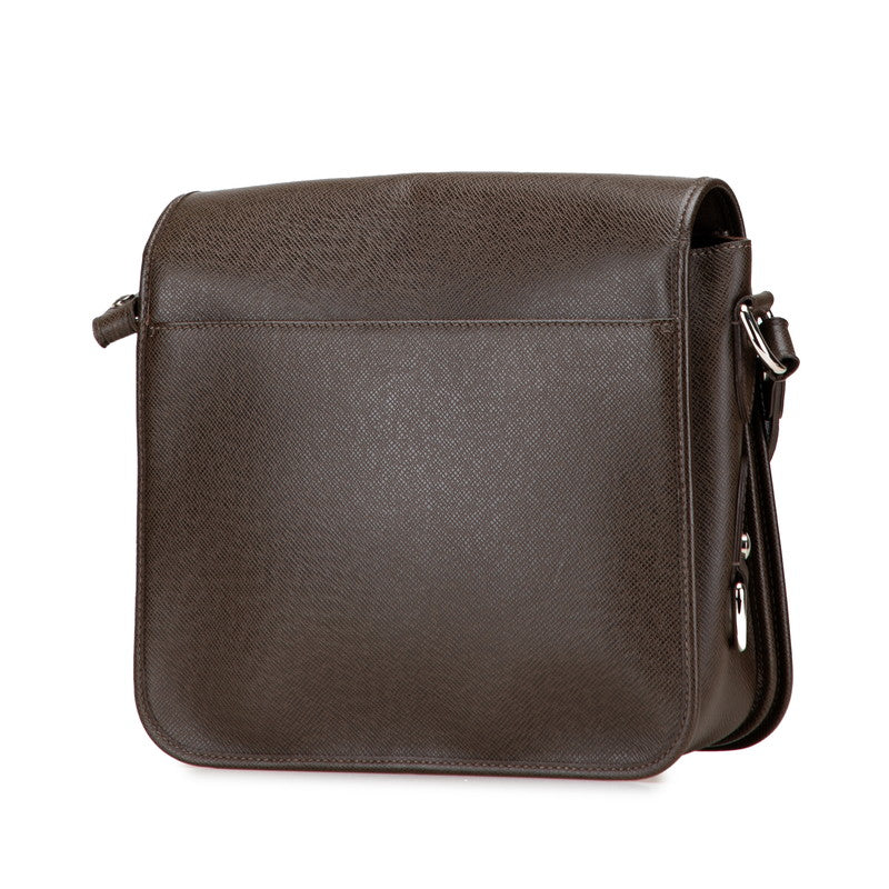 ルイ ヴィトン タイガ アンドレイ 斜め掛け ショルダーバッグ M32488 グリズリ ブラウン レザー レディース LOUIS VUITTON 【中古】
