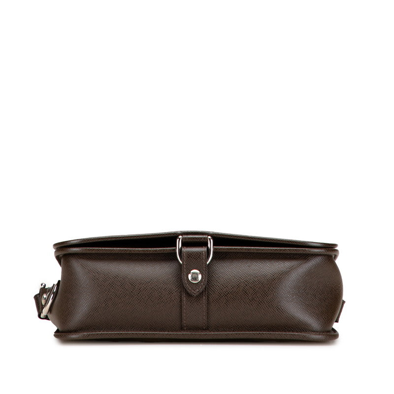 ルイ ヴィトン タイガ アンドレイ 斜め掛け ショルダーバッグ M32488 グリズリ ブラウン レザー レディース LOUIS VUITTON 【中古】