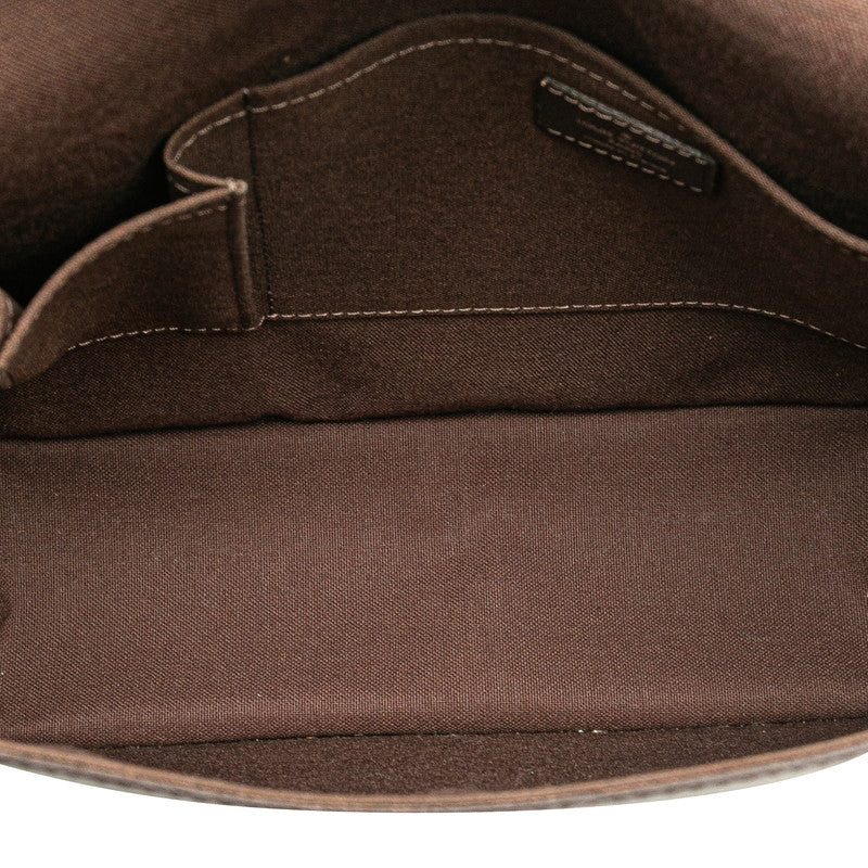 ルイ ヴィトン タイガ アンドレイ 斜め掛け ショルダーバッグ M32488 グリズリ ブラウン レザー レディース LOUIS VUITTON 【中古】