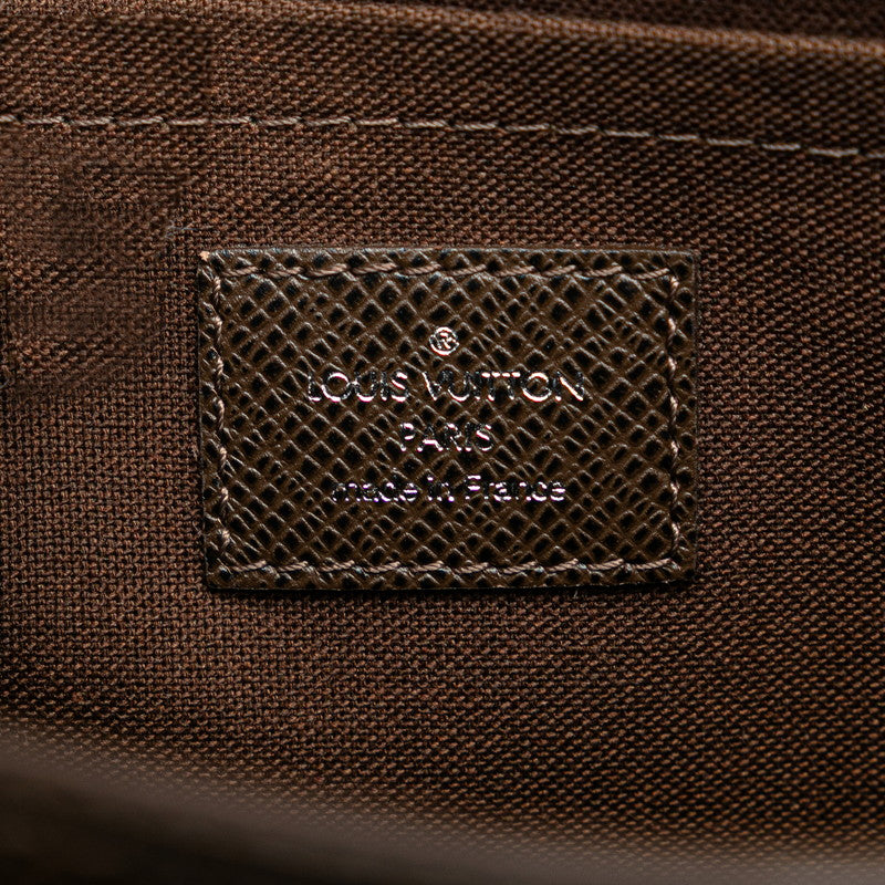 ルイ ヴィトン タイガ アンドレイ 斜め掛け ショルダーバッグ M32488 グリズリ ブラウン レザー レディース LOUIS VUITTON 【中古】