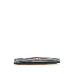 シャネル マトラッセ ココマーク ゴールド金具 クラシック カードケース AP4472 ブラック キャビアスキン レディース CHANEL 中古