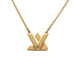 ルイ ヴィトン LVツイスト ネックレス M01729 ゴールド メッキ レディース LOUIS VUITTON 【中古】