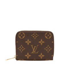 ルイ ヴィトン モノグラム ジッピー コインパース コインケース 小銭入れ M60067 ブラウン PVC レザー レディース LOUIS VUITTON 【中古】